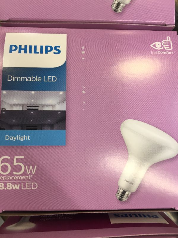 Photo 3 of 65-Watt Equivalent BR40 Dimmable LED ENERGY STAR Flood Light Bulb Daylight (5000K)
(4 PACK)