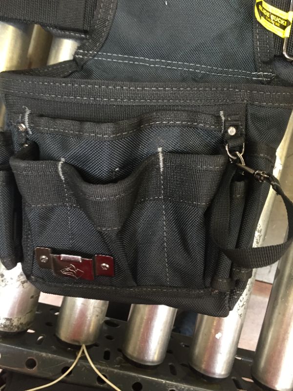 Photo 4 of 2-Bag 18 -Pocket Black Framer's Suspension Rig Work Tool Belt with Suspenders
