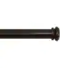 Photo 1 of 36 in. - 72 in. Mix and Match Telescoping 1 in. Single Curtain Rod in Oil-Rubbed Bronze
