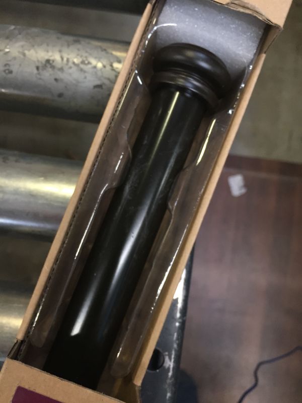 Photo 1 of 36 in. - 72 in. Mix and Match Telescoping 1 in. Single Curtain Rod in Oil-Rubbed Bronze
