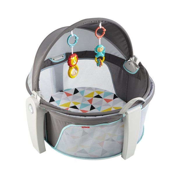 Photo 1 of Fisher-Price On-the-Go Portable Baby Dome with 2 Removable Toys, Windmill
