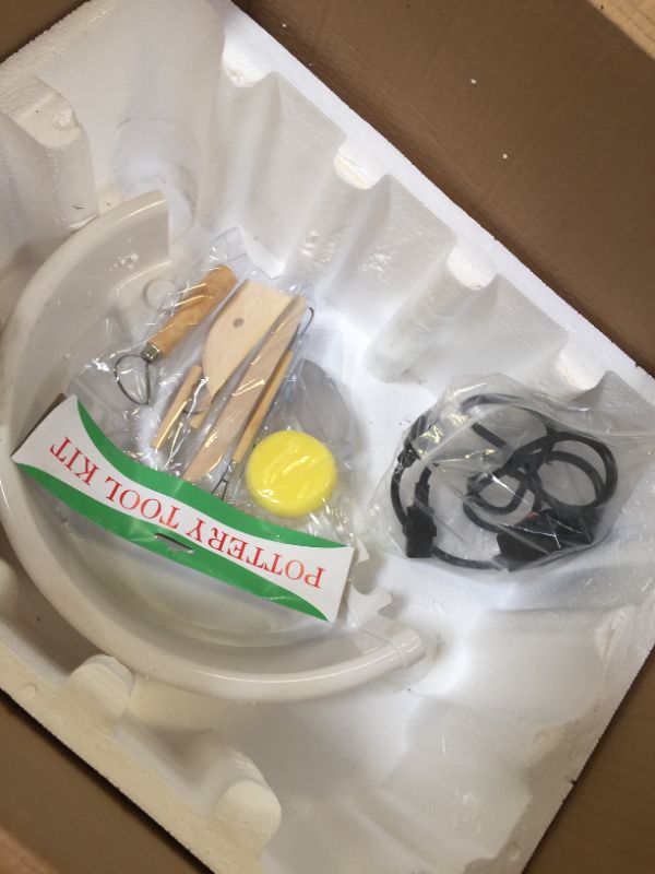 Photo 1 of Electric Pottery Wheel 25cm Ceramic Lcd Display W/foot Pedal Sculpting 350w Grey
