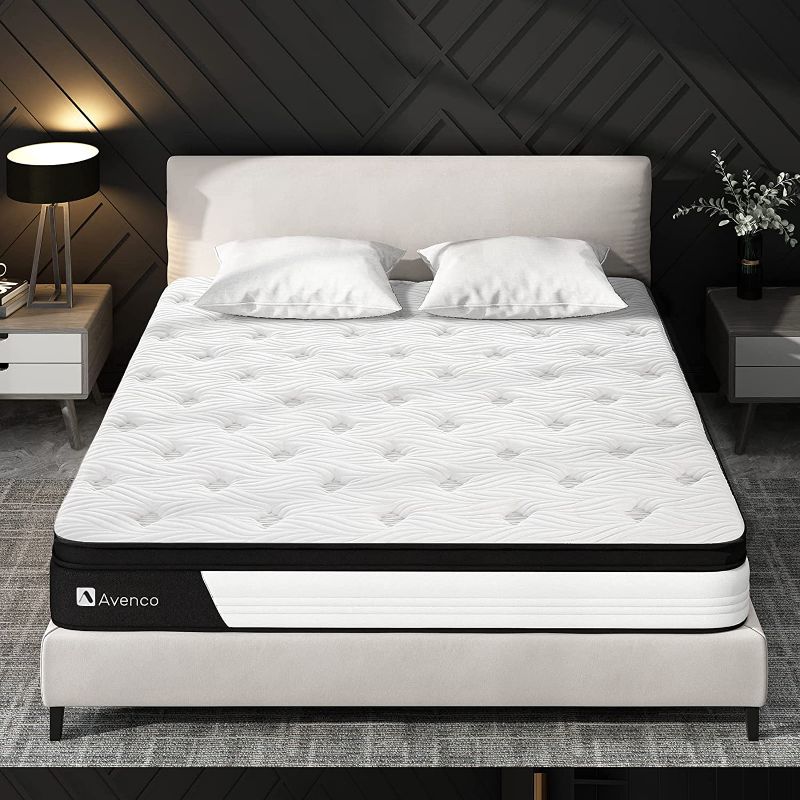 Photo 1 of Twin Mattress, Avenco Hybrid Twin Mattress for Kids, 10 Inch Pocket Spring and Gel Memory Foam Mattress Twin, Medium Firm, Strong Edge Support, CertiPUR-US, 100 Nights Trial.
MAYBE DUSTY FROM TRANSIT.
