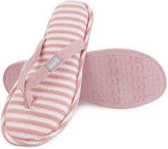 Photo 1 of Magtoe Women's Memory Foam Spa Thong Ladies Home Slippers, Pink Size 11-12
