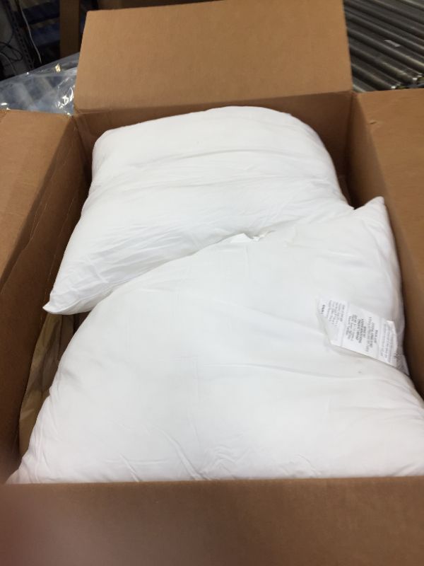 Photo 1 of 22X22 INCH WHITE PILLOW INSERTS. 2 PACK