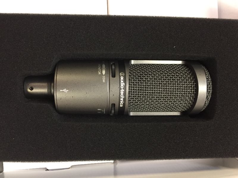 Photo 1 of Audio-Technica AT2020USB+PK Vocal Microphone Pack for Streaming/Podcasting, Includes USB Mic w/Built-In Headphone Jack & Volume Control, Boom Arm, & Headphones
