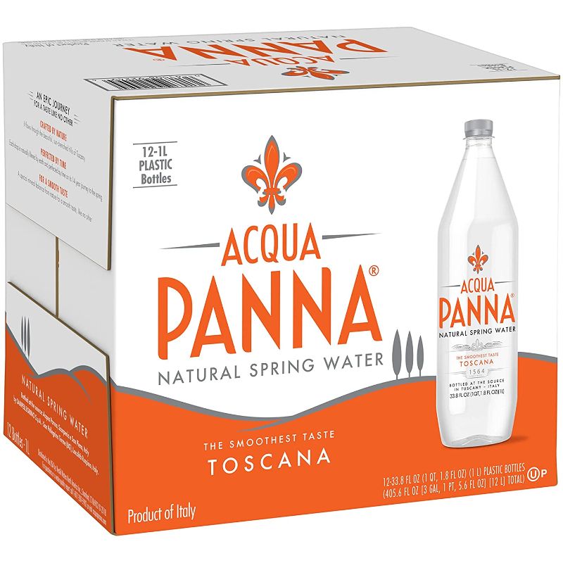 Photo 1 of Acqua Panna Natural Spring Water, 33.8 Oz Plastic Bottles (12 Pack)-- BST BY APRIL 2023
