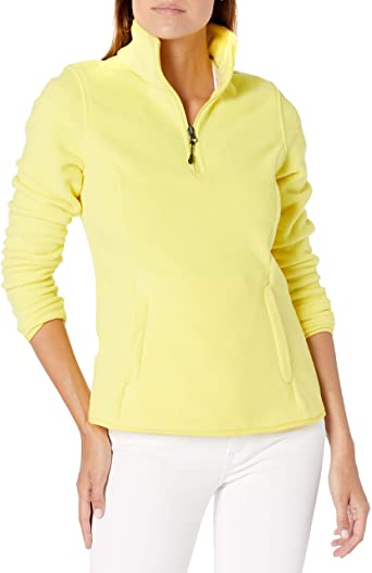 Photo 1 of Amazon Essentials Women's Classic Fit Long-Sleeve Quarter-Zip Polar Fleece Pullover Jacket MEDIUM