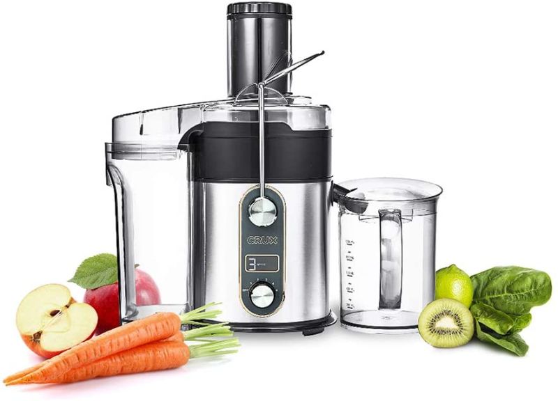 Photo 1 of CRUX Easy to Clean 5-Speed Digital Juicer with 5 Custom Settings & Juice Jar with Frother Separator

