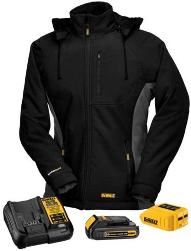 Photo 1 of DEWALT DCHJ066C1-L 20V/12V MAX Women's Heated Jacket Kit, Black, Large
