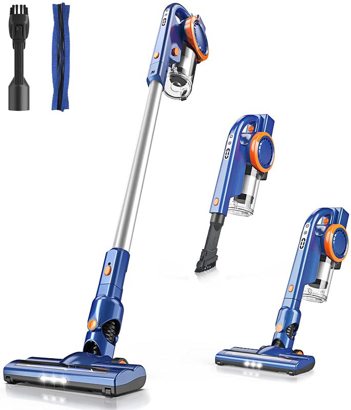 Photo 1 of Cordless Vacuum Cleaner - ORFELD Upgraded 22000Pa Cordless Vacuum, Rechargeable Stick Vacuum 6-in-1, Up to 50Mins Runtime, Powerful Cordless Stick Vacuum for Hardwood Floor Carpet Pet Hair
