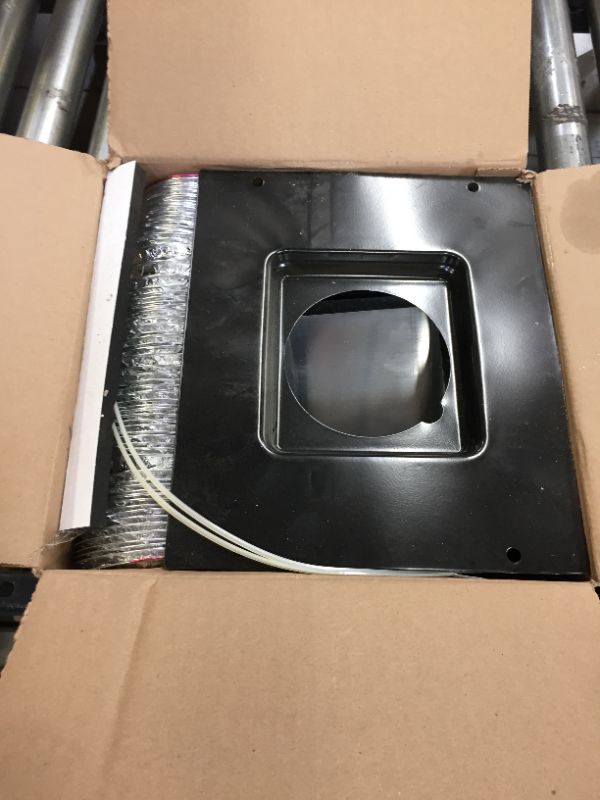 Photo 2 of 3 in. to 4 in. Roof Vent Kit for Round Duct Steel in Black