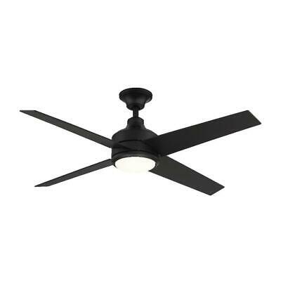 Photo 1 of  Home Decorators Collection 52 in. Mercer LED Indoor Matte Black Ceiling Fan
