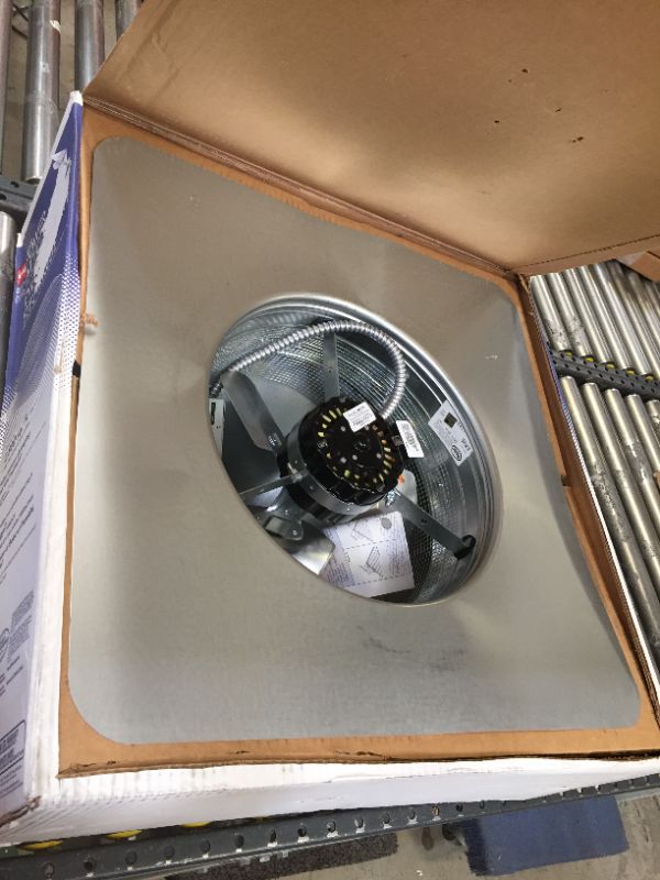 Photo 5 of 1500 CFM Black Power Roof Mount Attic Fan with Humidistat/Thermostat
