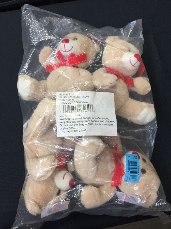 Photo 2 of Burton & Burton Case Pack 7" Bear 1 pack of 4
