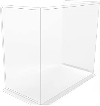 Photo 1 of [1Pack] Polypropylene(PP) Portable Protective Panel, Best Partition Protector for Classroom, Sneeze Guard Desk Shield, Table or Countertop, Plexiglass Shield, Transparent ratio is 75% (1 Pack)
