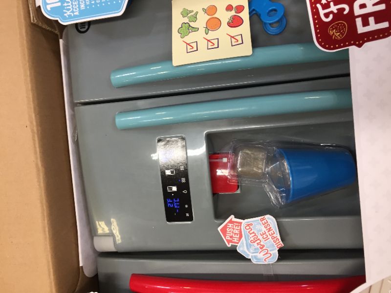 Photo 1 of Little Tikes First Fridge Refrigerator with Ice Dispenser Pretend Play Appliance for Kids, Play Kitchen Set with Kitchen Playset Accessories Unique Toy Multi-Color
