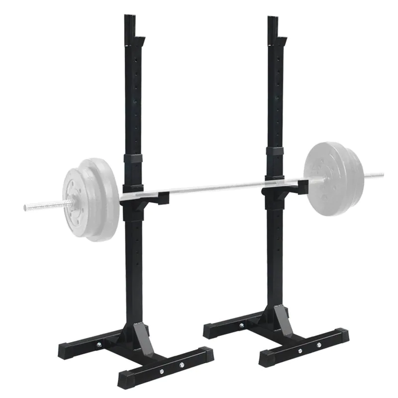 Photo 1 of Adjustable Power Squat Rack Portable Solid Steel Dumbbell Barbell Squat Stands for Home Gym Weight Lifting Fitness Exercise
