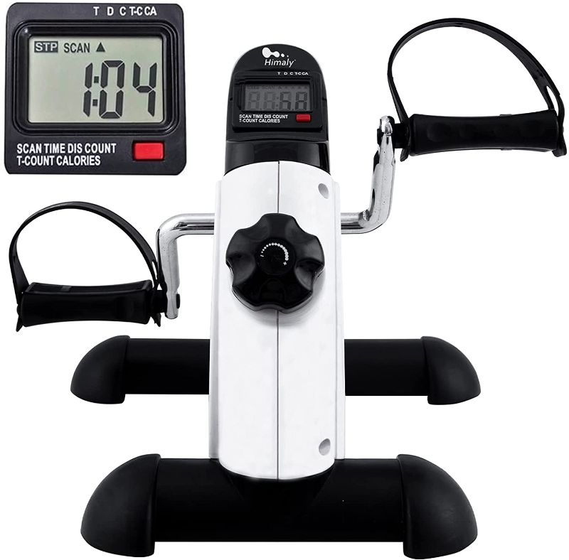 Photo 1 of Mini Exercise Bike, himaly Under Desk Bike Pedal Exerciser Portable Foot Cycle Arm & Leg Peddler Machine with LCD Screen Displays
