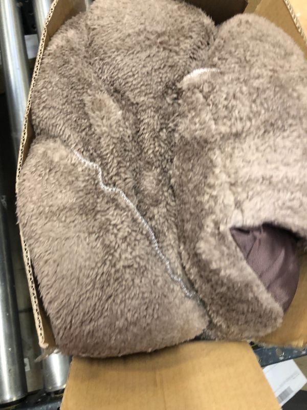 Photo 1 of Best Friends by Sheri The Original Calming Donut Cat and Dog Bed in Shag Fur, Machine Washable, High Bolster