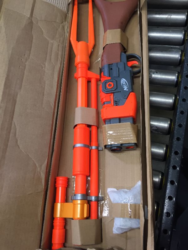 Photo 2 of NERF Star Wars Amban Phase-Pulse Blaster, The Mandalorian, Scope, 10 Official Elite Darts, Breech Load, 50.25 Inches Long (Amazon Exclusive)
