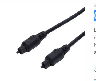 Photo 1 of Onn 100008593 Digital Optical Audio Cable, 6? Black
