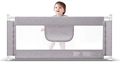 Photo 1 of Bed Rails for Toddlers, Extra Long Kids' Bed Rails Guard, Full Size Baby Bedrail for Children, Infants Safety Guardrail, Bed Fence Supports Vertical Lifting, Bed Safety Barrier (80" L x 30” H)
