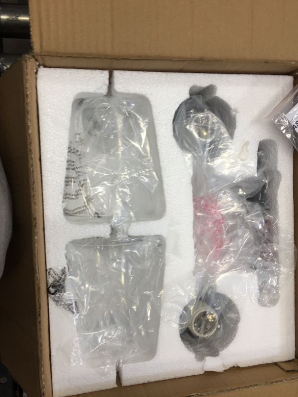 Photo 1 of 2-Light Vanity Light, HANASS Bathroom Light Fixtures with Clear Glass in Black Finish, Farmhouse Dimmable Bath Armed Sconce, MBA99987-2
