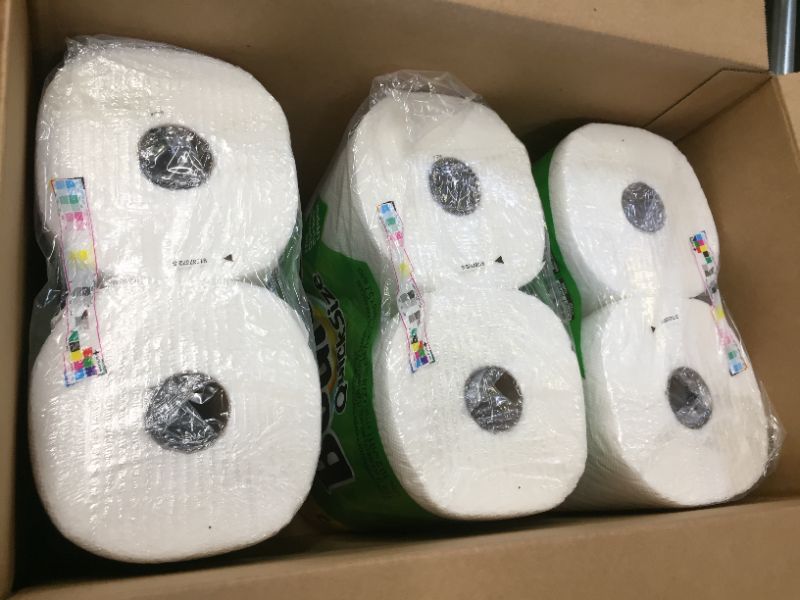 Photo 1 of Bounty Quick-Size Paper Towels, White, 8 Family Rolls = 20 Regular Rolls
