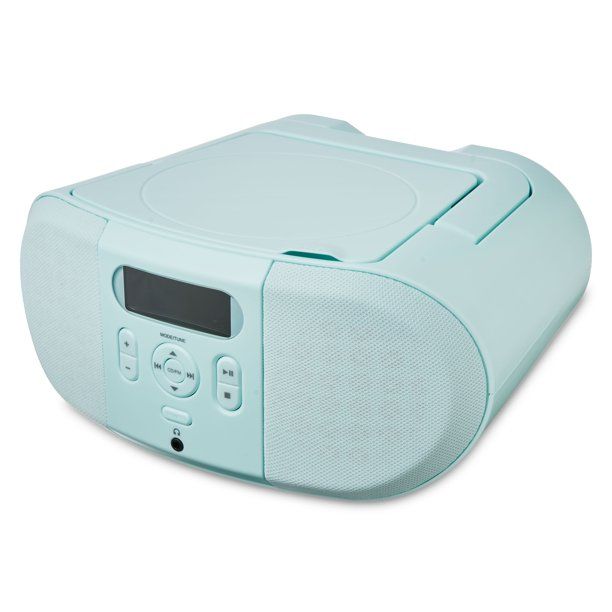 Photo 1 of onn. CD Boombox, Aqua, 578634428
