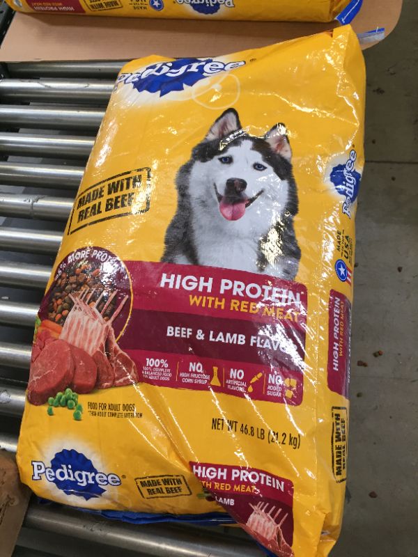 Photo 2 of Pedigree High Protein Beef & Lamb Flavor Adult Complete & Balanced Dry Dog Food - 46.8lbs