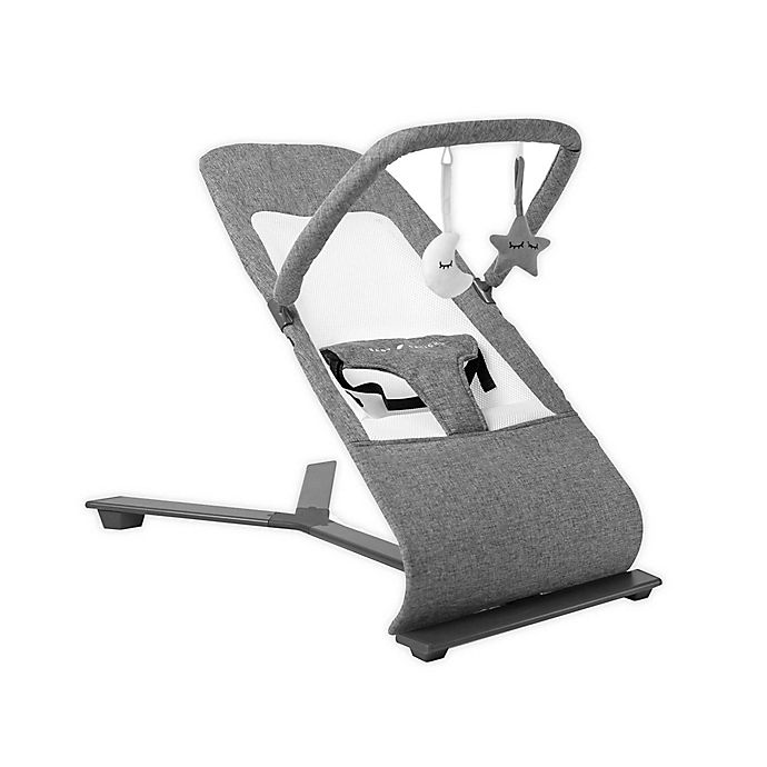 Photo 1 of Baby Delight Go With Me Alpine - Deluxe Portable Bouncer in Charcoal Tweed - For Use 0-6 Months or up to 20lbs
