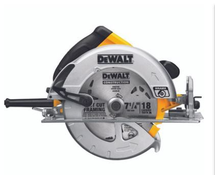 Photo 2 of DeWalt DWE575SB Circular Saw, 15 A, 7-1/4 In Dia Blade, 5/8 In Arbor, 2 In At 45 Deg, 2.55 In At 90 Deg D Cutting
