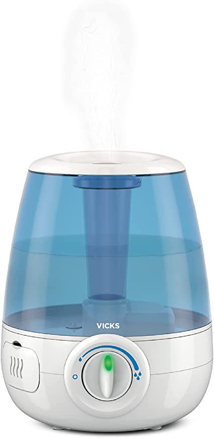 Photo 2 of Vicks Filter-Free Ultrasonic Cool Mist Humidifier, Medium Room, 1.2 Gallon Tank-Humidifier for Baby and Kids Rooms, Bedrooms and More
