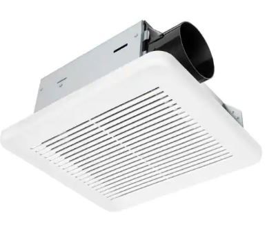Photo 1 of 50 CFM Wall/Ceiling Mount Roomside Installation Bathroom Exhaust Fan, ENERGY STAR
