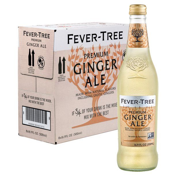 Photo 1 of (8 Bottles) Fever-Tree Ginger Ale, 16.9 Fl Oz BEST BEFORE 09/22

