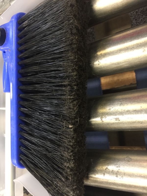 Photo 3 of Camco Adjustable Broom and Dustpan, BRISTLE DMG