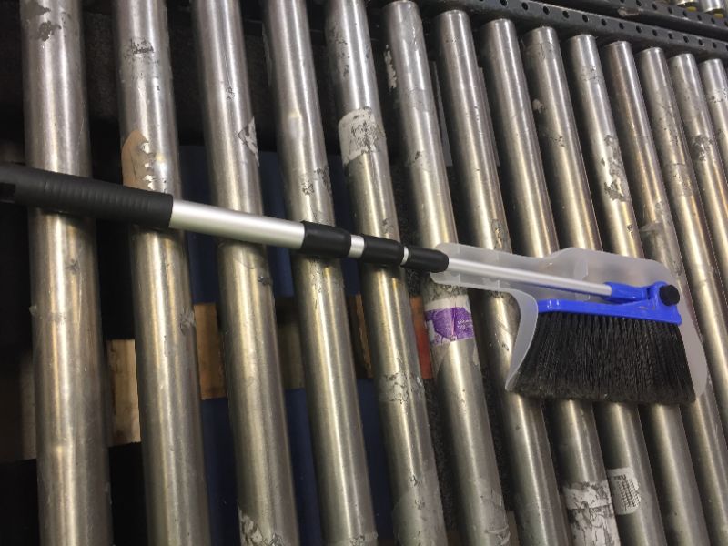 Photo 2 of Camco Adjustable Broom and Dustpan, BRISTLE DMG
