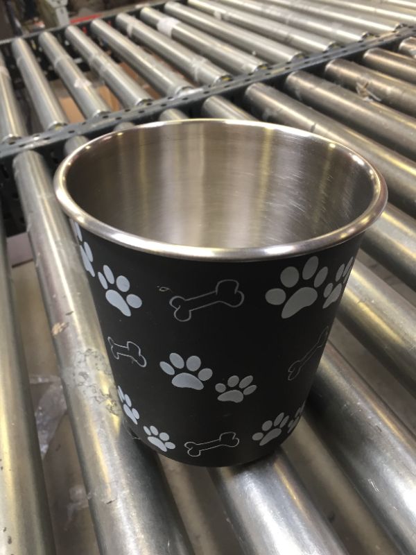 Photo 1 of 6 INCH TALL DOG BOWL.. COLOR BLACK.