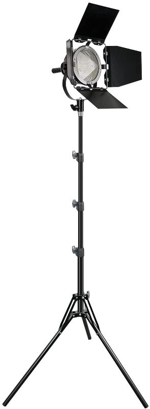 Photo 1 of (50% Moving Continuous Photography Studio Barn Door Light, 71.5 Inch Adjustable Light Stand and LED Light Bulb, Photo/Video Studio Lighting Kit --missing leds cover for light 