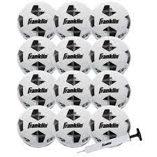 Photo 1 of Franklin Sports Size 4 Competition 100 Soccer Balls - 12 Pack Deflated With Pump