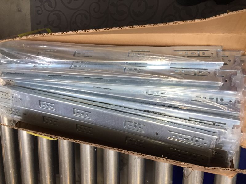 Photo 3 of 10 Pack Promark 3-Section 100 LB Capacity Full Extension Ball Bearing Side Mount Drawer Slides (22 Inches)