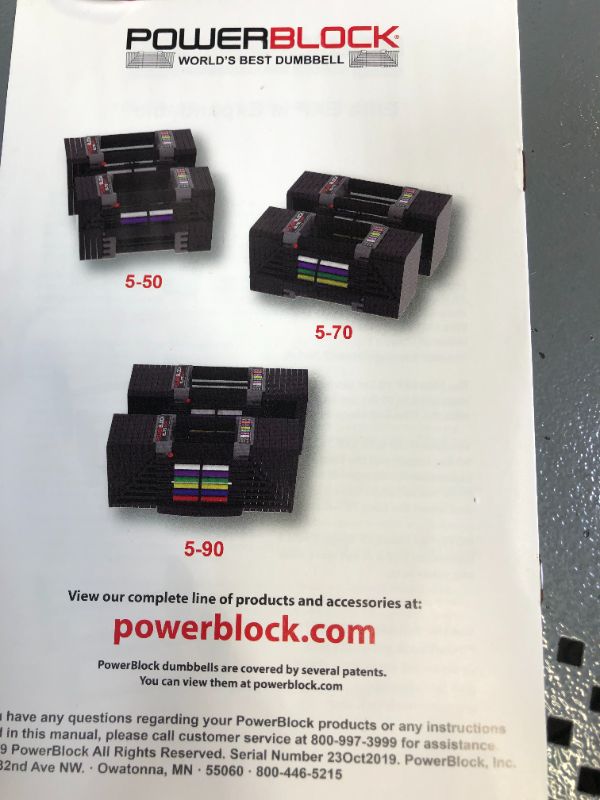 Photo 2 of POWERBLOCK Elite EXP Adjustable Dumbbell (2020 Model)