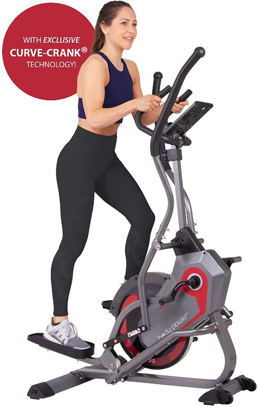 Photo 1 of Body Power 2-in-1 Elliptical Machine & Stair Stepper Trainer with Curve-Crank Technology, Exercise Equipment for Home Gym, Versatile Workout Equipment, BST800