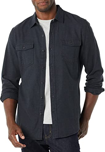 Photo 1 of Amazon Essentials Men's Slim-Fit Long-Sleeve Two-Pocket Flannel Shirt size XXL
 