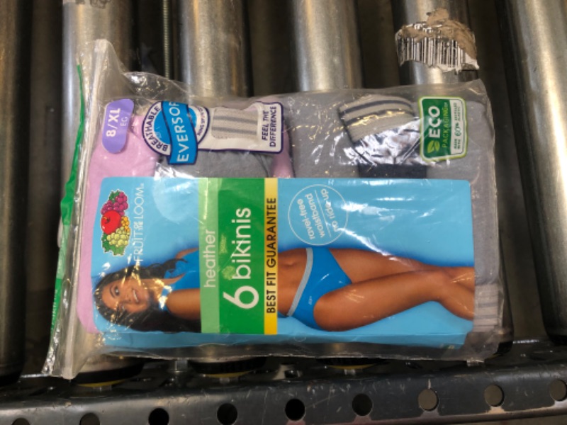 Photo 1 of Fruit of the Loom Women's Tag Free Cotton Bikini Panties size 8/XL
