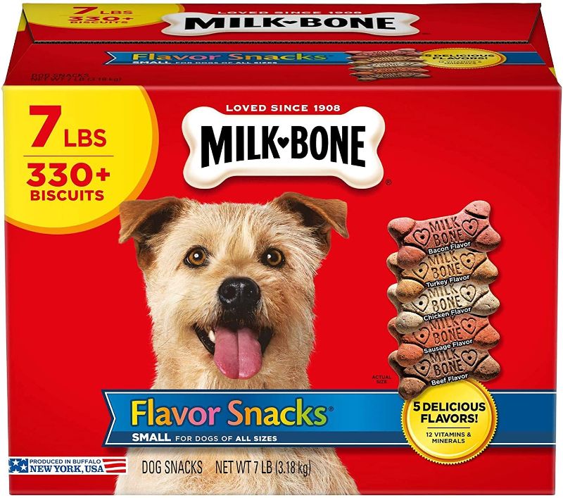 Photo 1 of 2 PACK - Milk-Bone Flavor Snacks Dog Treats Small/Medium Sized Dogs 7 Pound BEST BY 05/07/22

