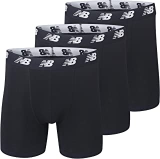Photo 1 of New Balance Men's No-Fly Cotton Performance Boxer Briefs, 5 Inch Inseam (3 Pack of Men's Underwear)
