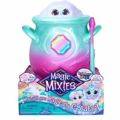 Photo 1 of Magic Mixies Magical Misting Cauldron with Exclusive Interactive 8 inch Rainbow Plush Toy and 50+ Sounds and Reactions, Multicolored
