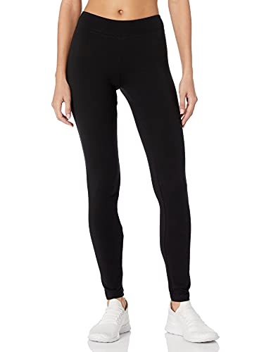 Photo 1 of Hanes Women's Cotton Leggings Q71129 1 Pair, Black, Medium

